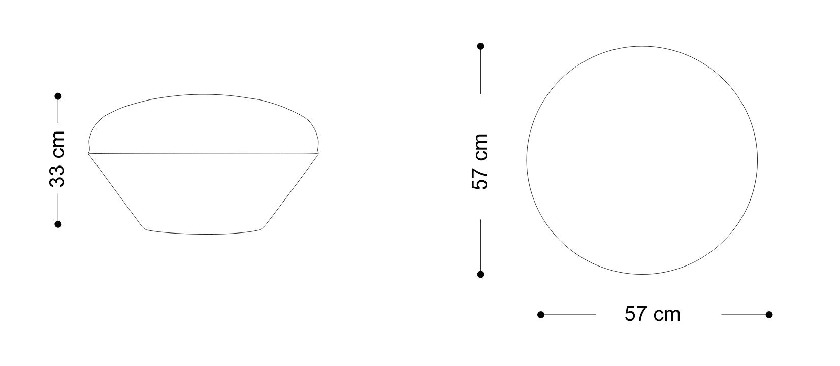 Imagem das dimensões principais do produto